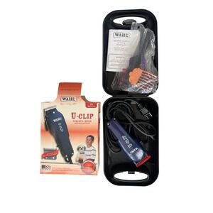Wahl U-Clip Pet Grooming Kit Blue 10 Piece Corded Clipper Set 9484-200 USA Made